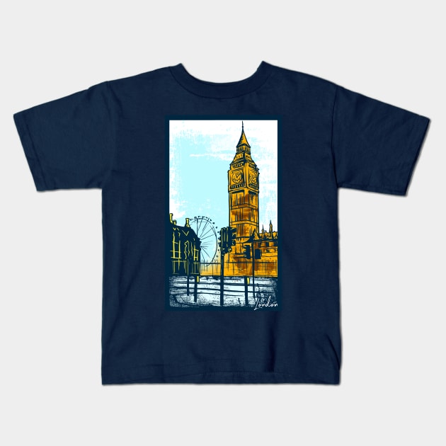 Big ben Kids T-Shirt by ReignGFX